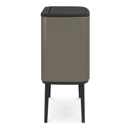 Κάδος Brabantia Bo Touch 651113, 11+23 l, Ομαλό και αθόρυβο άνοιγμα, Μεγάλο άνοιγμα, Γκρι