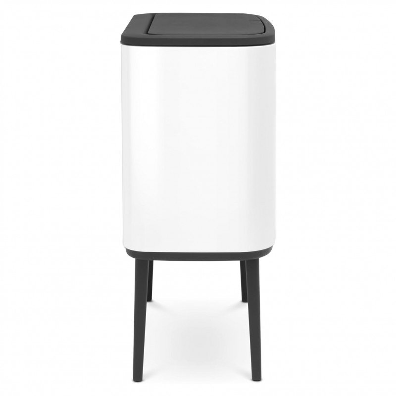 Κάδος Brabantia Bo Touch 651110, 11+23 L, Ομαλό και αθόρυβο άνοιγμα, Μεγάλο άνοιγμα, Λευκό