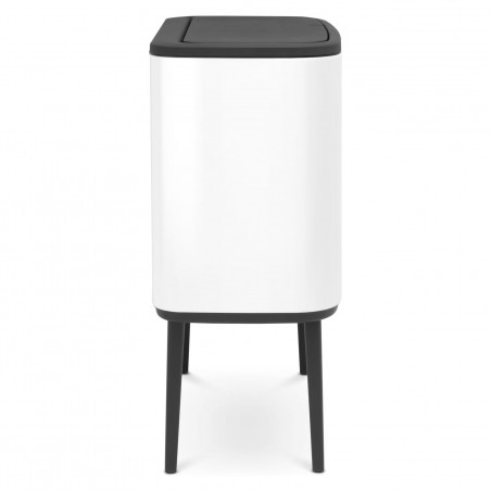 Κάδος Brabantia Bo Touch 651110, 11+23 L, Ομαλό και αθόρυβο άνοιγμα, Μεγάλο άνοιγμα, Λευκό