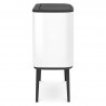 Κάδος Brabantia Bo Touch 651110, 11+23 L, Ομαλό και αθόρυβο άνοιγμα, Μεγάλο άνοιγμα, Λευκό