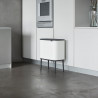 Κάδος Brabantia Bo Touch 651110, 11+23 L, Ομαλό και αθόρυβο άνοιγμα, Μεγάλο άνοιγμα, Λευκό