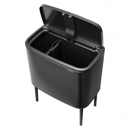 Κάδος Brabantia Bo Touch 1008855, 11+23 l, Ομαλό και αθόρυβο άνοιγμα, Μεγάλο άνοιγμα, Σκούρο γκρι