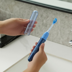 Ηλεκτρική οδοντόβουρτσα Oclean Ease, 2.5W, 66000 στροφές ανά λεπτό, 2 λειτουργίες, χρονοδιακόπτης, αυτονομία 120 ημέρες, 45 dB, Type-C, μπλε
