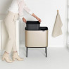 Κάδος Brabantia Bo Touch 1003214, 11+23 L, Ομαλό και αθόρυβο άνοιγμα, Μεγάλο άνοιγμα, Μεταλλικό χρυσό