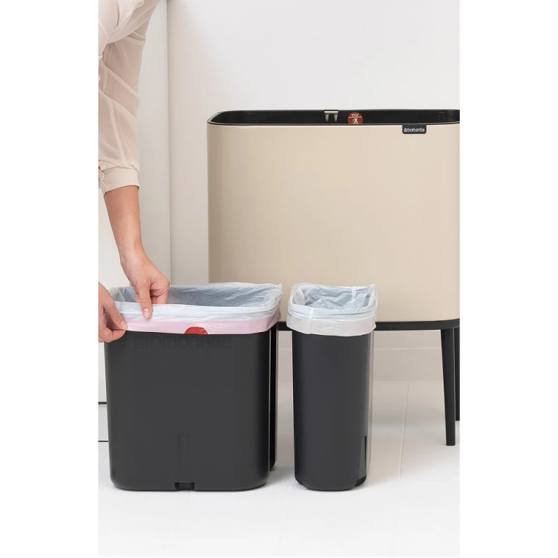 Brabantia Bo Touch 1005547, 11+23 l, Ομαλός και αθόρυβος βρασμός, άνοιγμα Golam, Μπεζ