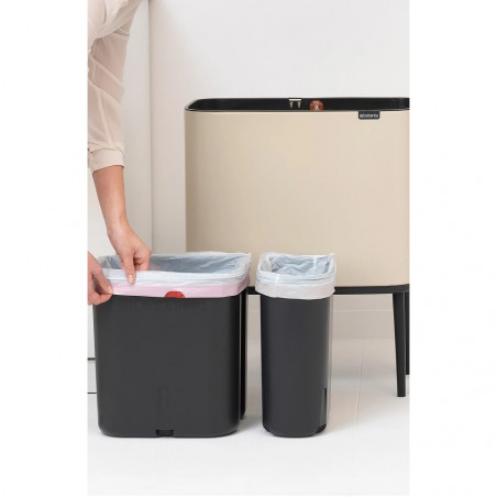 Brabantia Bo Touch 1005547, 11+23 l, Ομαλός και αθόρυβος βρασμός, άνοιγμα Golam, Μπεζ