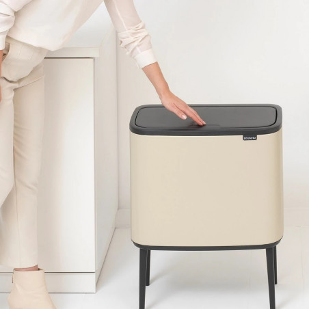 Brabantia Bo Touch 1005547, 11+23 l, Ομαλός και αθόρυβος βρασμός, άνοιγμα Golam, Μπεζ