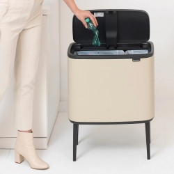 Brabantia Bo Touch 1005547, 11+23 l, Ομαλός και αθόρυβος βρασμός, άνοιγμα Golam, Μπεζ