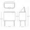 Brabantia Bo Touch 1005547, 11+23 l, Ομαλός και αθόρυβος βρασμός, άνοιγμα Golam, Μπεζ