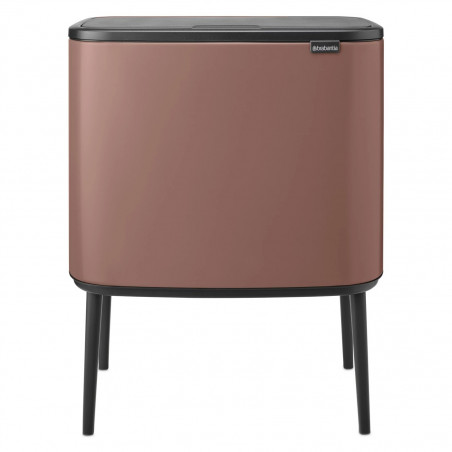 Κάδος Brabantia Bo Touch 1008856, 11+23 l, Ομαλό και αθόρυβο άνοιγμα, Μεγάλο άνοιγμα, Σατέν φινίρισμα, Καφέ