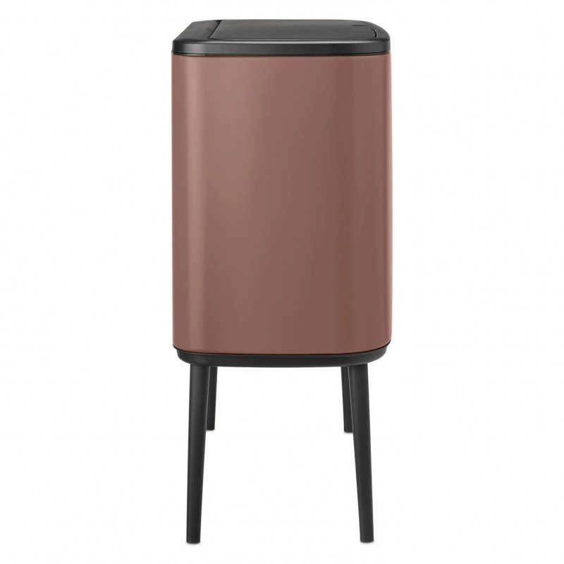 Κάδος Brabantia Bo Touch 1008856, 11+23 l, Ομαλό και αθόρυβο άνοιγμα, Μεγάλο άνοιγμα, Σατέν φινίρισμα, Καφέ