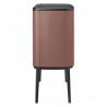 Κάδος Brabantia Bo Touch 1008856, 11+23 l, Ομαλό και αθόρυβο άνοιγμα, Μεγάλο άνοιγμα, Σατέν φινίρισμα, Καφέ