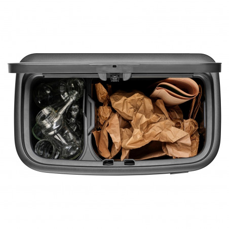 Κάδος Brabantia Bo Touch 1008856, 11+23 l, Ομαλό και αθόρυβο άνοιγμα, Μεγάλο άνοιγμα, Σατέν φινίρισμα, Καφέ