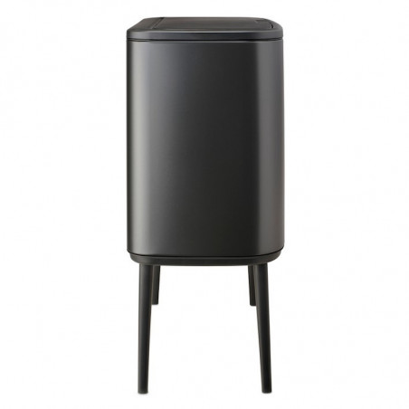 Κάδος Brabantia Bo Touch 1008854, 36 L, Ομαλό και αθόρυβο άνοιγμα, Μεγάλο άνοιγμα, Σκούρο γκρι