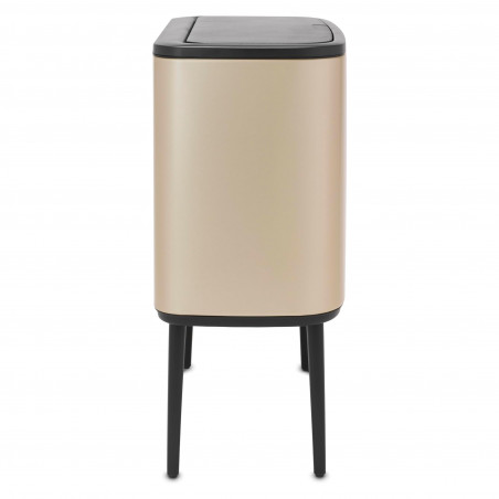 Κάδος Brabantia Bo Touch 1003213, 36 L, Ομαλό και αθόρυβο άνοιγμα, Μεγάλο άνοιγμα, Μεταλλικό χρυσό