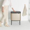 Κάδος Brabantia Bo Touch 1003213, 36 L, Ομαλό και αθόρυβο άνοιγμα, Μεγάλο άνοιγμα, Μεταλλικό χρυσό