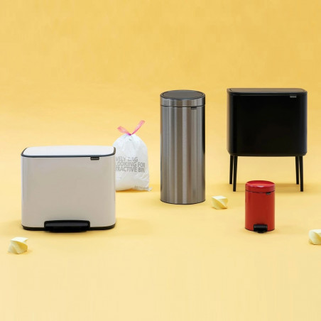 Brabantia Bo Touch 651106 36 λίτρων boklok, 36 λίτρων, Ομαλή και αθόρυβη ζυθοποίηση, Άνοιγμα Golam, Μαύρο