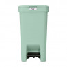 Κάδος απορριμμάτων με πεντάλ Brabantia StepUp 1008481, 16 L, Οικολογικά υλικά, Μεγάλο άνοιγμα, Ανοιχτό πράσινο