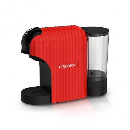 Μηχανή εσπρέσο 7σε1 Crown CCM-1532R, 20 bar, 0,9 l, 7 προσαρμογείς, ενδείξεις LED, έλεγχος μήκους καφέ, κόκκινο/μαύρο