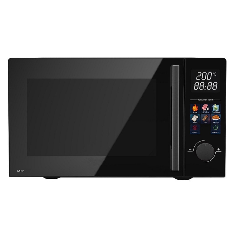 Φούρνος μικροκυμάτων Finlux FMO-2525, 4250W, 25 l, 8 προγράμματα, Συναγωγή, Γκριλ, Χρονοδιακόπτης, Μαύρο