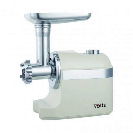 Κρεατομηχανή με εξάρτημα ντομάτας Oliver Voltz OV51991F, 1800W, Εξάρτημα για λουκάνικα, Λευκό