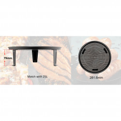Φούρνος μικροκυμάτων Finlux FMO-2525, 4250W, 25 l, 8 προγράμματα, Συναγωγή, Γκριλ, Χρονοδιακόπτης, Μαύρο