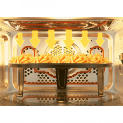 Φούρνος μικροκυμάτων Finlux FMO-2525, 4250W, 25 l, 8 προγράμματα, Συναγωγή, Γκριλ, Χρονοδιακόπτης, Μαύρο