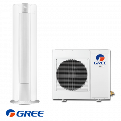 Κλιματιστικό στήλης Gree GVH24AK-K3DNC8A, 24000 BTU, 54 m2, A++/A+, WI-Fi, R-410A, Λευκό