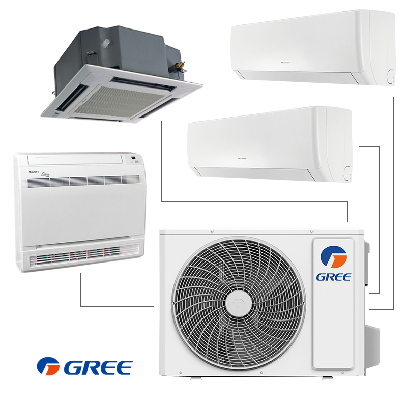 Εξωτερική μονάδα της Gree GWHD(28)NK6LOO, 28000 BTU, 57 m2, A++/A+, R-32, Λευκό