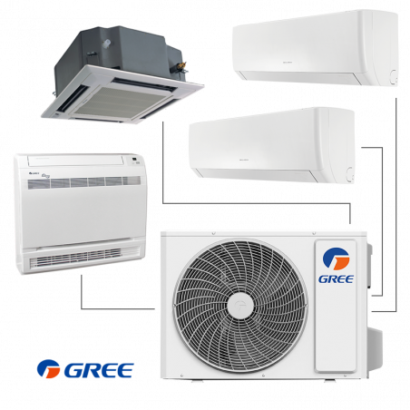 Εξωτερική μονάδα της Gree GWHD(28)NK6LOO, 28000 BTU, 57 m2, A++/A+, R-32, Λευκό