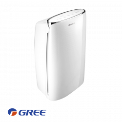 Αφυγραντήρας Gree Daisy GDN20AV-K5EBA1A, 360W, 24 m2, 3.5 l, 20 l/ημέρα, λειτουργία έως 5C, οθόνη, R290, λευκό