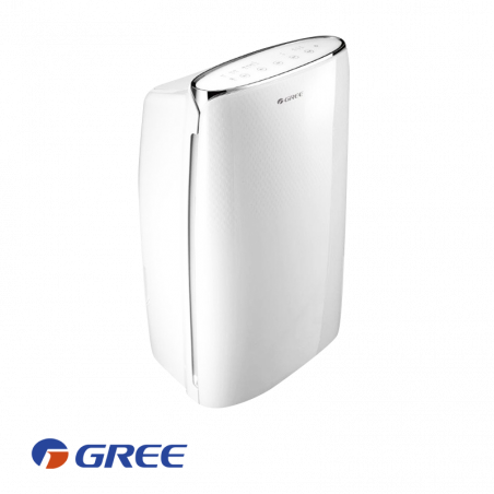 Αφυγραντήρας Gree Daisy GDN20AV-K5EBA1A, 360W, 24 m2, 3.5 l, 20 l/ημέρα, λειτουργία έως 5C, οθόνη, R290, λευκό