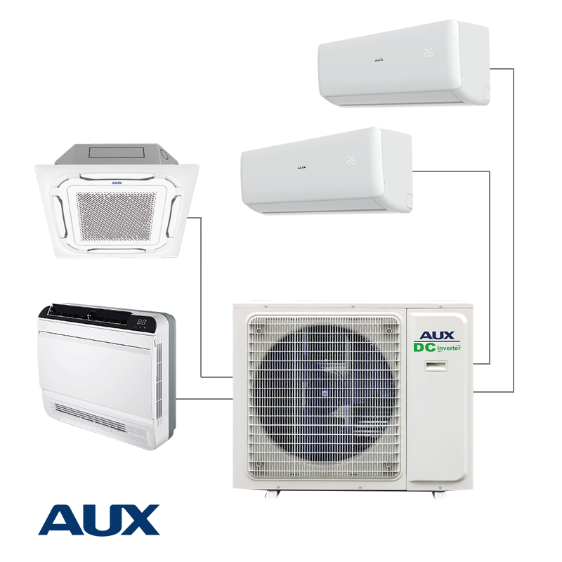 Εξωτερική μονάδα AUX AM4-H36/4DR3, 36000 BTU, 60 m2, A++/A+, R-32, Λευκό