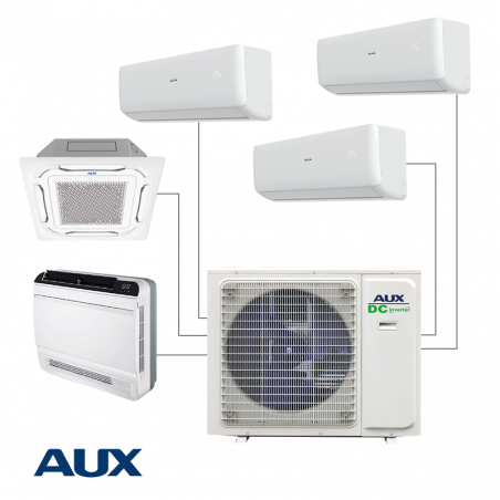 Εξωτερική μονάδα AUX AM5-H42/4DR3, 42000 BTU, 80 m2, A++/A+, R-32, Λευκό