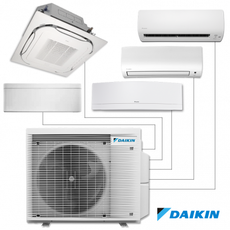 Εξωτερική μονάδα Daikin 5MXM90A9, 30000 BTU, 64 m2, A+++, R-32, Μέχρι 5 εσωτερικές μονάδες, Λευκό