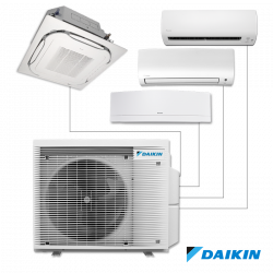 Εξωτερική μονάδα του συστήματος Daikin 4MXM68A9 multi-split, 23000 BTU, 53 m2, A+++, R-32, Μέχρι 4 εσωτερικές μονάδες, Λευκό