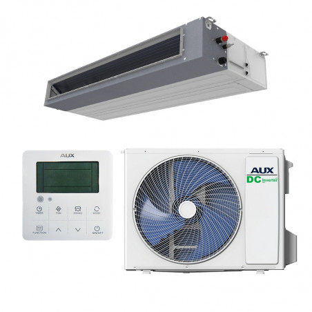 Κλιματιστικό αεραγωγών AUX AUMD-H24/NDR3HM2B + AL-H24/NDR3HB2(U), 24000 BTU, 45 m2, R-32, Λευκό