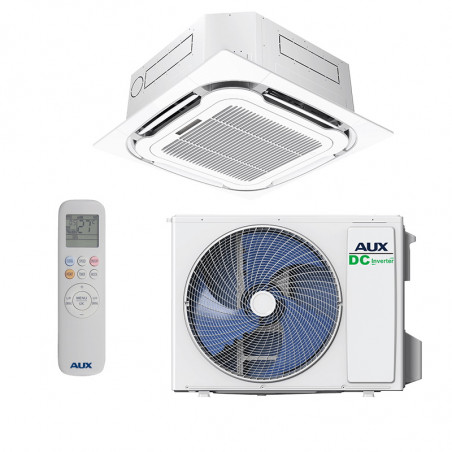 Κλιματιστικό κασέτας AUX AUCA-H24/4DR3HYAA + AL-H24/NDR3HB2(U), 24000 BTU, 49 m2, R-32, Λευκό