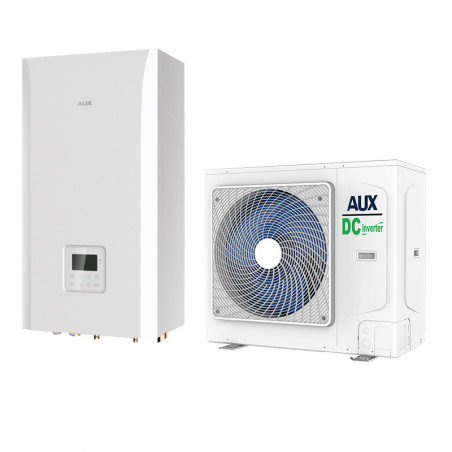 Αντλία θερμότητας AUX ACHP-H10/5R3HA, 10 kW, 65C, A+++, Wi-Fi, R-32, Μονοφασικό, Λευκό
