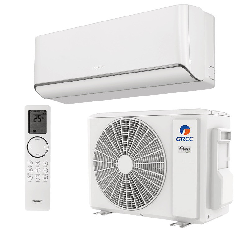 Κλιματιστικό Inverter Gree Airy GWH24AVEXF-K6DNA1A, 24000 BTU, 48 m2, A+++, Wi-Fi, R-32, Λευκό