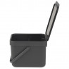 Brabantia Sort&Go κάδος χωριστής συλλογής απορριμμάτων 648974, 6 l, Χειρολαβή, Επιτοίχιος, Σκούρο γκρι