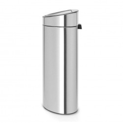 Brabantia Touch Bin New 650528, 40 l, αθόρυβο και ομαλό κλείσιμο, επίπεδη πλάτη, Inox/matt