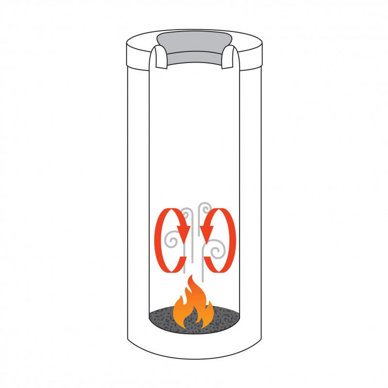Κάδος Brabantia Flame Guard 647074, 30 l, Πυράντοχος, Μεταλλικός εσωτερικός κάδος, Inox, Inox