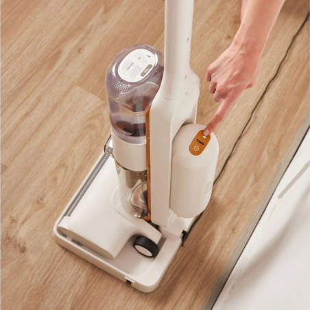 Κάθετη ηλεκτρική σκούπα Tineco iFloor Y2 Plus, 6500 Pa, Wi-Fi, 0,8 l βρώμικο/1 l καθαρό, LED, αυτοκαθαρισμός, 70m2, ενδείξεις, λευκό/πορτοκαλί