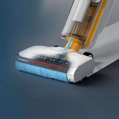 Κάθετη ηλεκτρική σκούπα Tineco iFloor Y2 Plus, 6500 Pa, Wi-Fi, 0,8 l βρώμικο/1 l καθαρό, LED, αυτοκαθαρισμός, 70m2, ενδείξεις, λευκό/πορτοκαλί