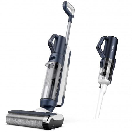 Κάθετη ηλεκτρική σκούπα Tineco Floor One S5 Combo Plus, 22W, 0.45 l βρώμικο/0.5 l καθαρό/0.16 l σκόνη, Wi-Fi, iLoop Smart Sensor, Αυτοκαθαρισμός, Αυτονομία 22 λεπτά, Μέχρι 90m2, Μαύρο