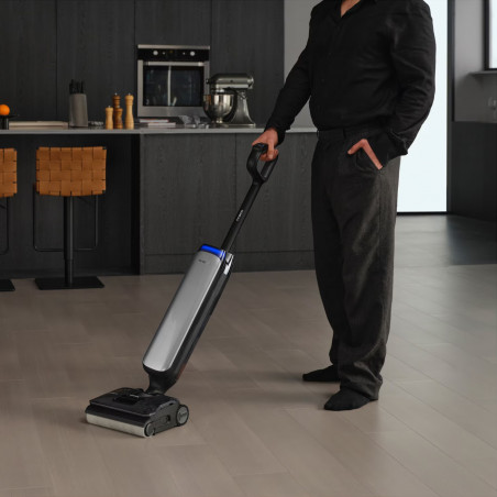 Tineco Floor One S9 Artist Premium όρθια ηλεκτρική σκούπα, 230W, 22000 Pa, Στεγνό/Υγρό, 0,75 l βρώμικο/1 l καθαρό, Αυτονομία 50 λεπτά, αισθητήρας iLoop, Γκρι