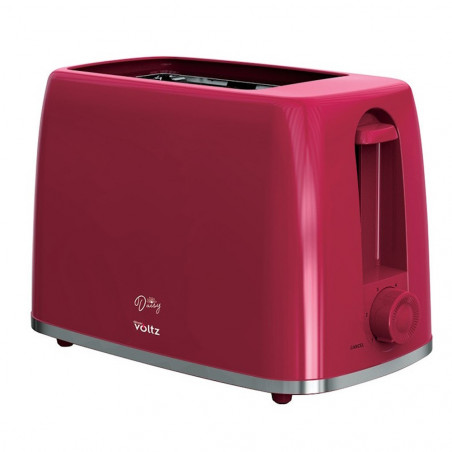 Oliver Voltz Τοστιέρα Daisy OV51440W, 700W, 2 φέτες, 6 επίπεδα, αφαιρούμενος δίσκος ψίχας, κόκκινο