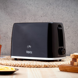 Φρυγανιέρα Oliver Voltz Daisy OV51440W, 700W, 2 φέτες, 6 επίπεδα, αφαιρούμενος δίσκος ψίχας, Μαύρο
