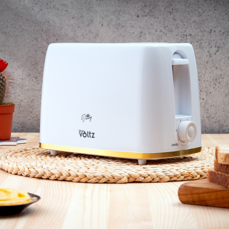 Φρυγανιέρα Oliver Voltz Daisy OV51440W, 700W, 2 φέτες, 6 επίπεδα, κινητή θήκη για ψίχουλα, Λευκό